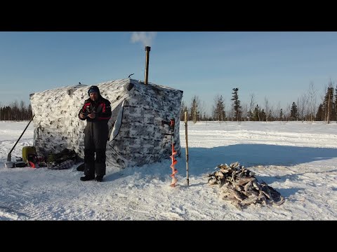 Видео: Щука на жерлицы не давала нам продыху, крупная сорога и окунь на мормышку, рыбалка с ночёвкой.