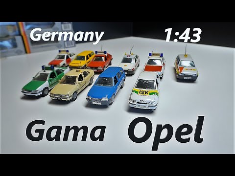 Видео: Масштабные модели от Гама в масштабе 1:43 Опель / Opel / распаковка