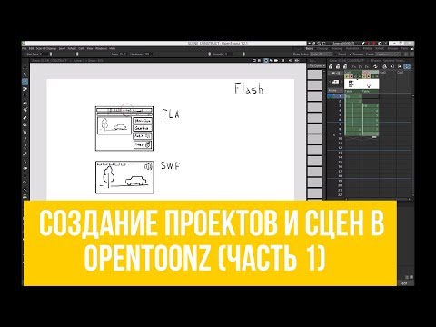 Видео: Создание проектов и сцен в OpenToonz (Часть 1)