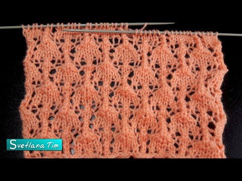 Видео: Как читать схему узора. Ажурный узор спицами # 627