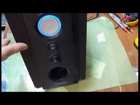 Видео: Сабвуфер Microlab ремонт.