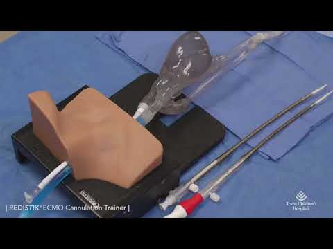 Видео: Фантом для отработки процедуры экстракорпоральной мембранной оксигенации RediStik