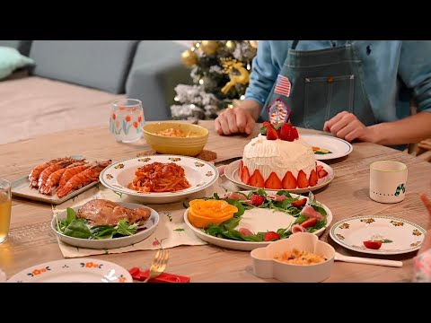 Видео: Рождественская кухня с ингредиентами из Costco / Отец и дочь пекут торт