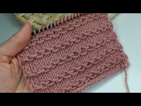 Видео: Классный Узор Спицами Который Хорошо Тянется