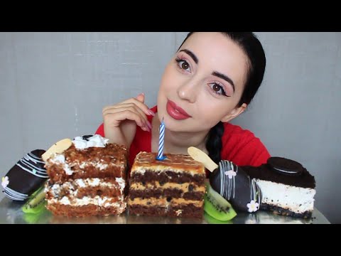 Видео: ДЕНЬ РОЖДЕНИЕ ПАПЫ / Тортики 😜 Mukbang Ayka Emilly