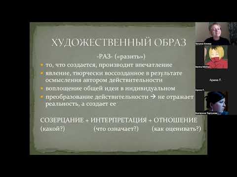 Видео: Теоретические понятия для анализа текста. Лекция 1. Художественный образ