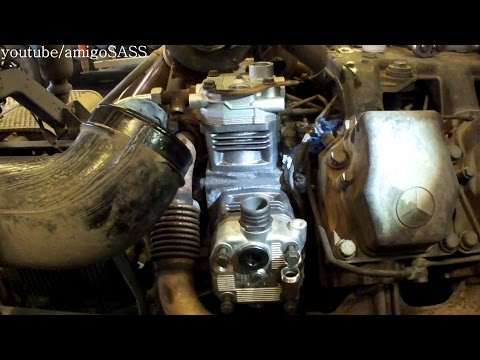 Видео: Замена компрессора Mrcedes Actros MP1,MP2 Air Compressor Replacement