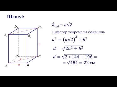 Видео: I тоқсан, геометрия, 11 сынып, ҚГБ, 2 сабақ