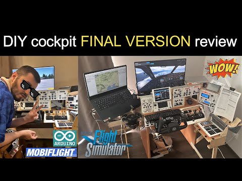 Видео: DIY home flightsim COCKPIT review 12 joysticks! • Финальная версия кабины для авиасимулятора • pv3