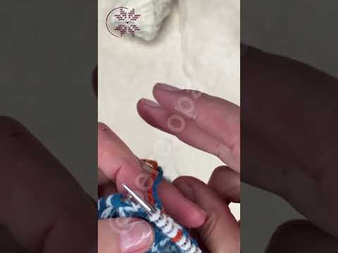 Видео: Жаккард без протяжек с двух рук в три нити.