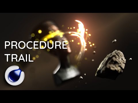 Видео: Procedure Trail | Процедурный хвост | Cinema 4D | RU