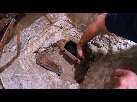 Видео: Kempinger 370. Пу в подвале из-за корней в основной водосточной трубе - неприятность..