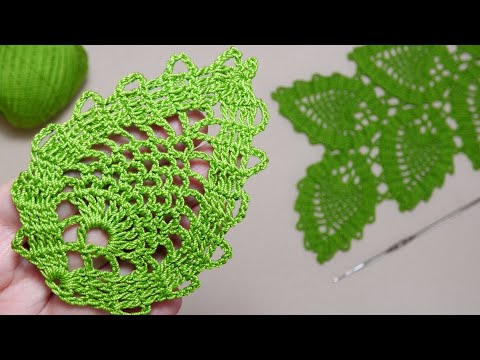 Видео: Простой ЛИСТИК КРЮЧКОМ подробное ВЯЗАНИЕ для начинающих How to Crochet a Leaf Tutorial for Beginners