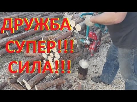 Видео: Пилим#пилить дрова в штабеле # бензопила Дружба