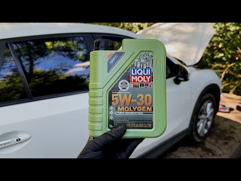 Видео: НОВОЕ ЗЕЛЕНОЕ МАСЛО В мазда СХ5 Liqui Moly Molygen 5w30