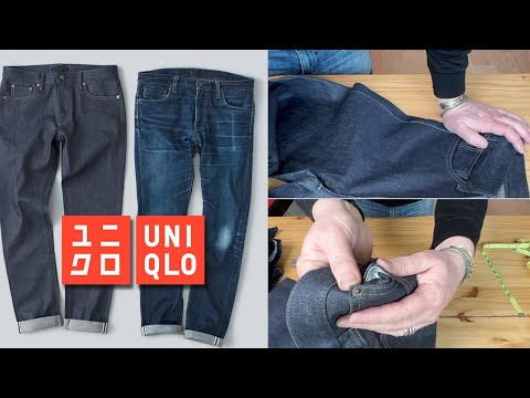 Видео: Джинсы UNIQLO Селвидж Slim Fit - ОБЗОР