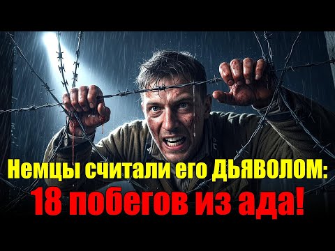 Видео: Немцы считали его ДЬЯВОЛОМ: 18 побегов из ада!