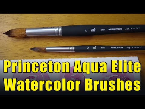 Видео: Посмотрите это, прежде чем покупать акварельные кисти Princeton Aqua Elite