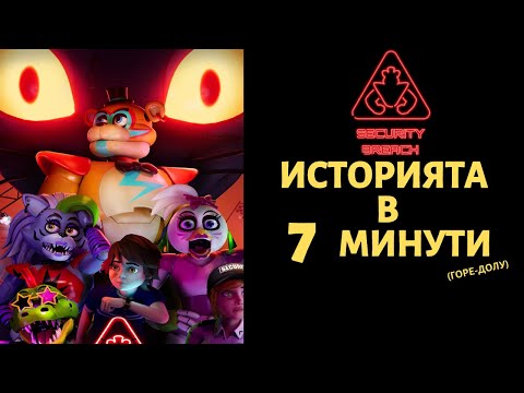 Видео: FIVE NIGHTS AT FREDDY'S : SECURITY BREACH | ИСТОРИЯТА В 7 МИНУТИ (ГОРЕ-ДОЛУ)