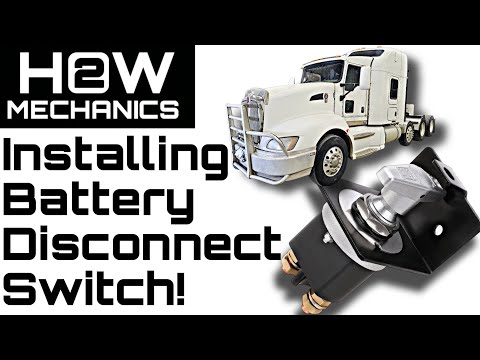 Видео: Как установить выключатель массы аккумулятора на ваш полуприцеп!