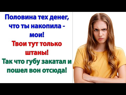 Видео: Ты денег в дом не приносишь! А с меня что-то требовать решил? Иди гуляй и веселись дальше, стрекозел