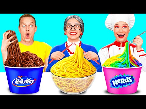 Видео: Кулинарный Челлендж: Я против Бабушки | Удивительные Кухонные Рецепты от GoFun Challenge