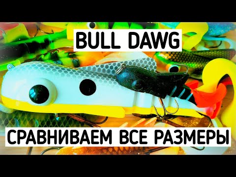 Видео: ВСЕ о размерах БУЛЬДОГОВ (BULL DAWG) и актуальных моделей МЕДУЗ (MEDUSSA) для ловли щуки. Сравнение.
