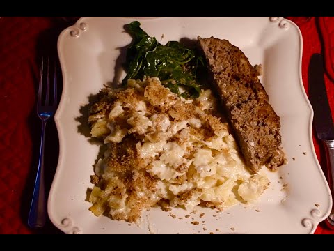 Видео: Мясной рулет и макароны с сыром, запеченные вместе