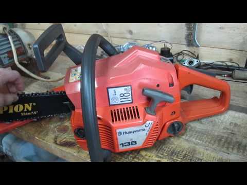 Видео: Бензопила Хускварна 136