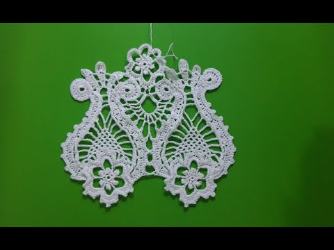 Видео: Соединение мотива Амфора крючком.