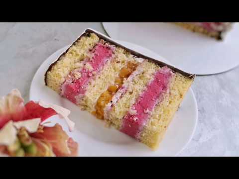 Видео: Торт "Молли" - вкус малина-персик 🌺