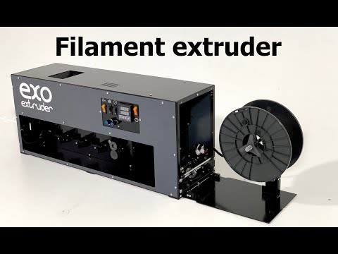 Видео: Экструдер Exo Extruder для 3D нити/ Filament Extruder