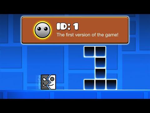Видео: Первые УРОВНИ в КАЖДОЙ ВЕРСИИ Geometry Dash