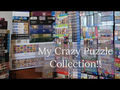 Видео: Моя безумно большая коллекция пазлов!! Взгляните на мою коллекцию пазлов, которые нужно собрать!