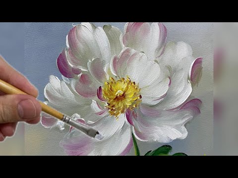 Видео: Рисуем цветок с помощью света и тени / Пошаговое рисование для начинающих