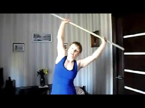 Видео: Упражнения с гимнастической палкой для позвоночника и суставов /exercises with a gymnastic stick