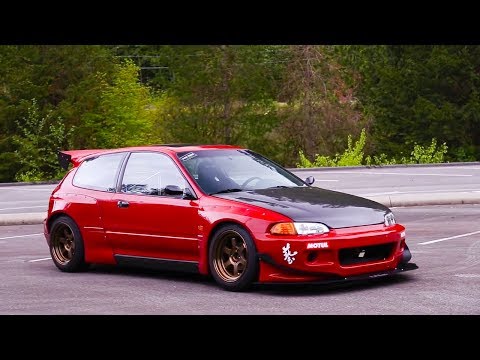 Видео: В поисках слепой ярости. Трековый Honda Civic в расширении Pandem