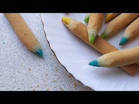 Видео: Печенье " цветные карандаши"