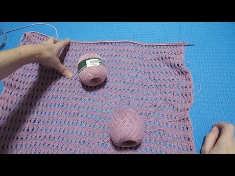Видео: МК-1 часть. Джемпер-сетка на лето из хлопка