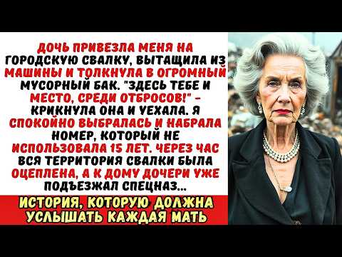 Видео: «Твоё место на свалке!» — заорала дочь, толкнув меня в мусорный контейнер. Но она забыла, что я…