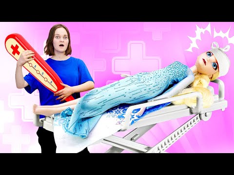 Видео: Принцесса Эльза Холодное Сердце заболела! - Красивые куклы в видео сборнике. Весёлые игры доктор
