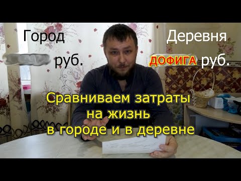 Видео: Подсчитали ЗАТРАТЫ НА ЖИЗНЬ В ДЕРЕВНЕ и В ГОРОДЕ. Лучше бы этого НЕ ДЕЛАЛИ!