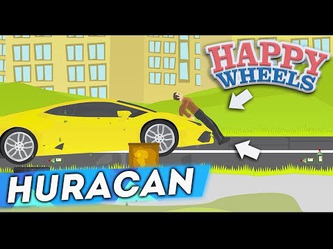 Видео: ПРИКЛЮЧЕНИЯ LAMBORGHINI HURACAN В МУХОСРАНСКЕ! (HAPPY WHEELS)