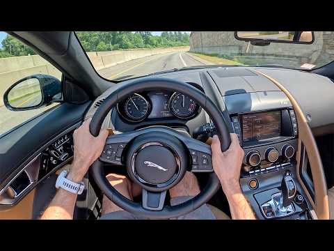 Видео: Jaguar F-Type V8 S 2014 года — британский «чёрт», которого вам стоит услышать! (бинауральное ауди...