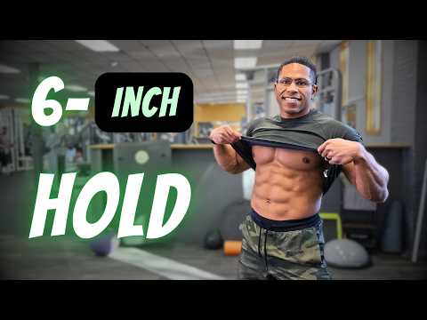 Видео: Изометрическое удержание «6 дюймов», которое быстро наращивает рельефный пресс!