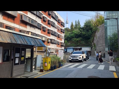 Видео: Прогулка по секретным переулкам Сеула, Хоэхёна и Намсандона | 4K Путешествие по Корее