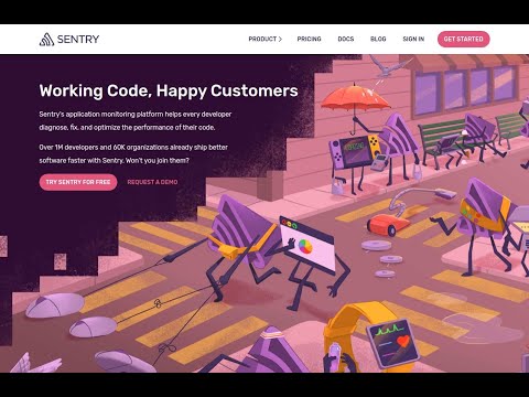 Видео: Настройка sentry. Интеграция с django. Развертывание через gitlab.