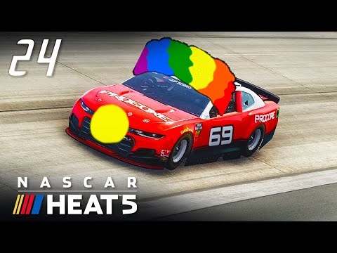 Видео: САМЫЙ КЛОУНСКИЙ ЗАЕЗД - NASCAR Heat 5 #24