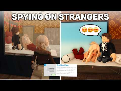 Видео: Я шпионил за незнакомцами с помощью двусторонних зеркал в Блоксбурге