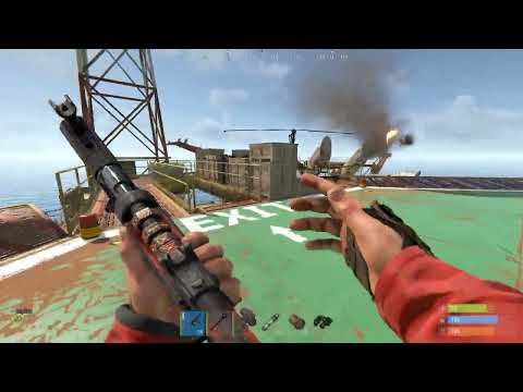 Видео: Первый полет на коптере + Захват крейта на Большой нефтянке RUST 2025.09.23